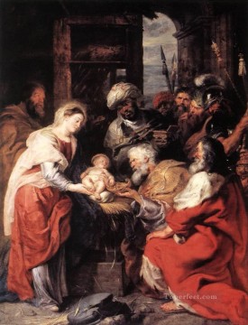 Pedro Pablo Rubens Painting - Adoración de los Magos 1626 Barroco Peter Paul Rubens